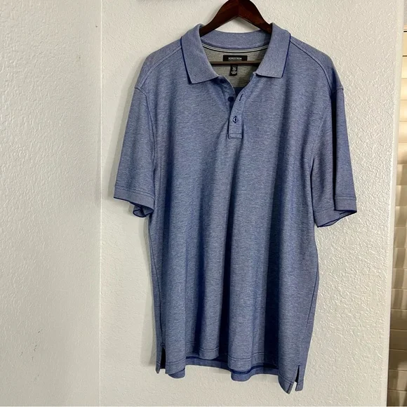 Nordstrom Mens Shop Baby Blue Blue Polo - Picture 11 of 11